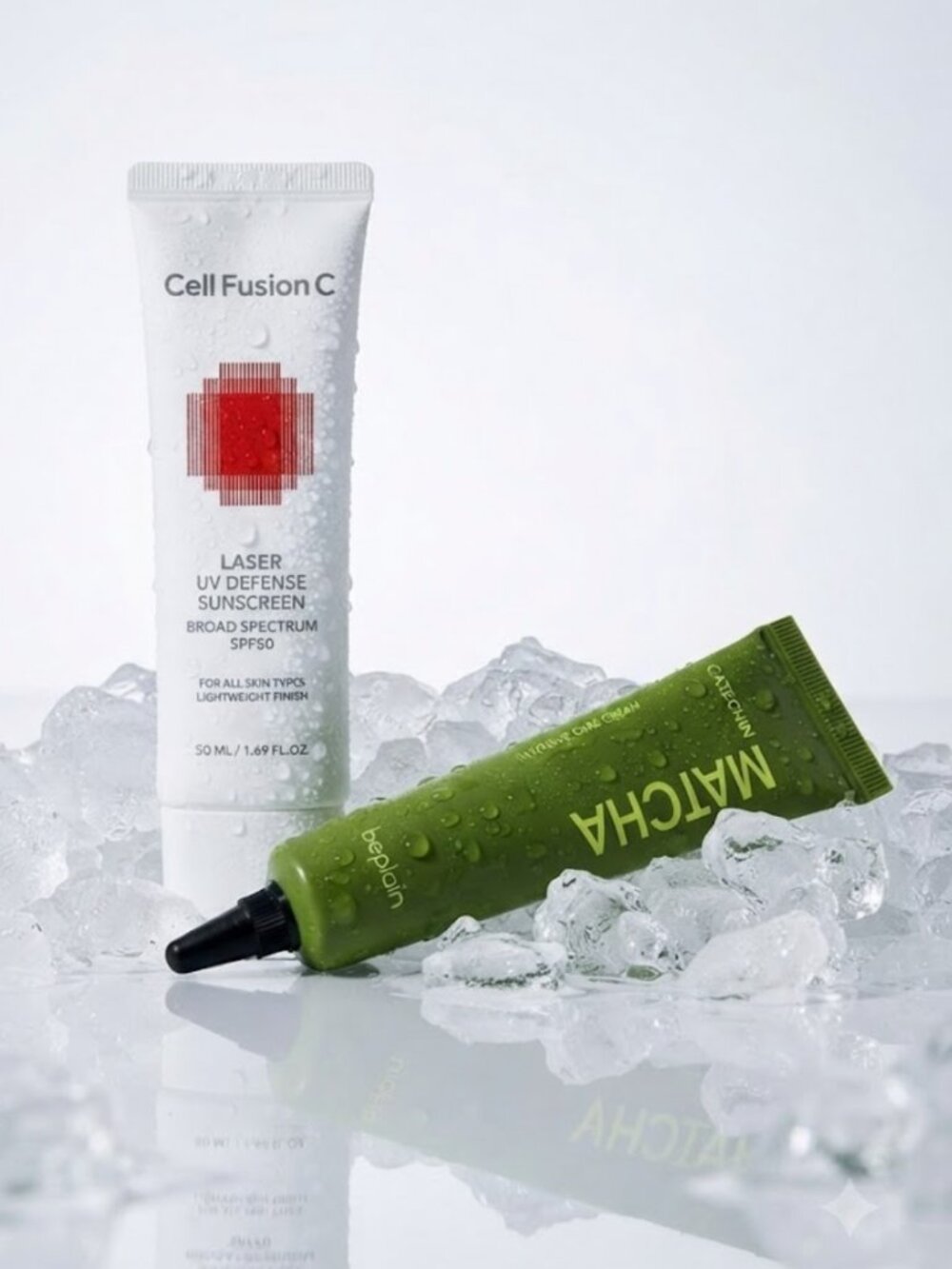 Cell Fusion C Laser UV Defense SPF50+ PA+ Matcha Catechin Intensive Care Cream